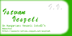 istvan veszeli business card